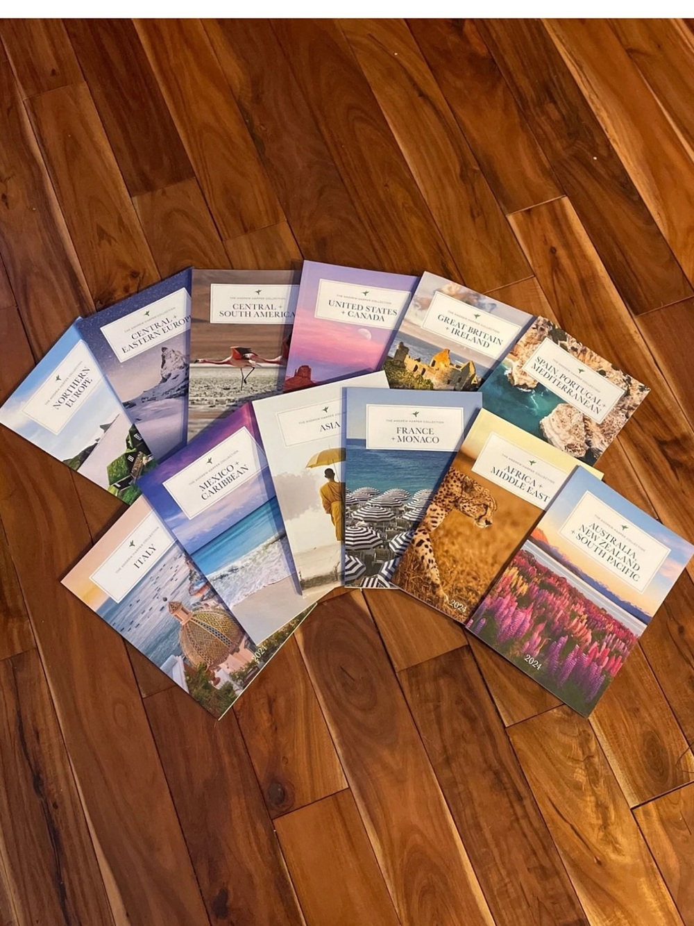 The Andrew Harper Collection Travel Book 2024 (12 books in case) Excellent